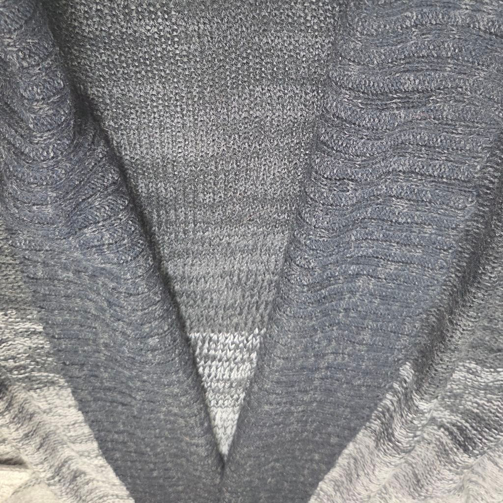 Women's Jason Maxwell Cardigan 2X Gray Black Ombre - Picture 4 of 10